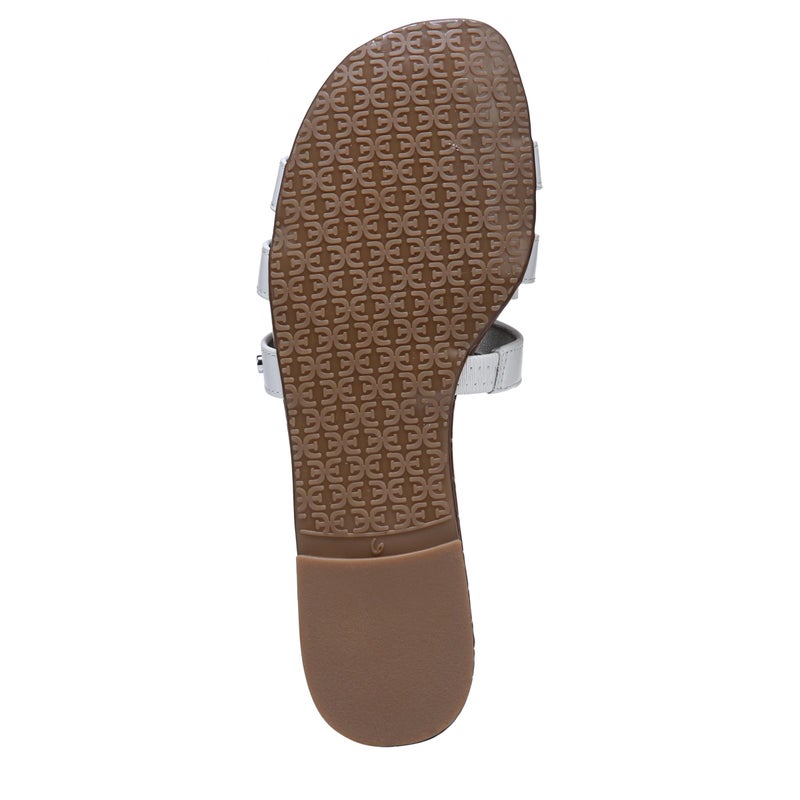 Sam Edelman Womenâ€™s Bay Classic Slide Sandal, Bright White Vaquero Saddle Leather,7.5 - Image 4